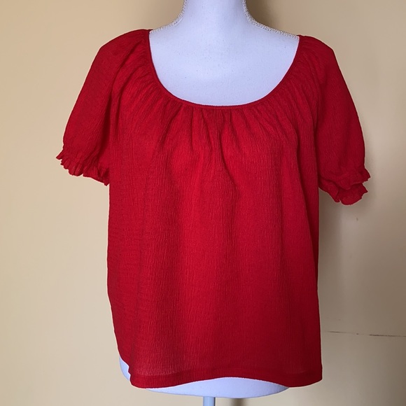 Madewell Texture & Thread Peasant Top size M - Picture 3 of 16